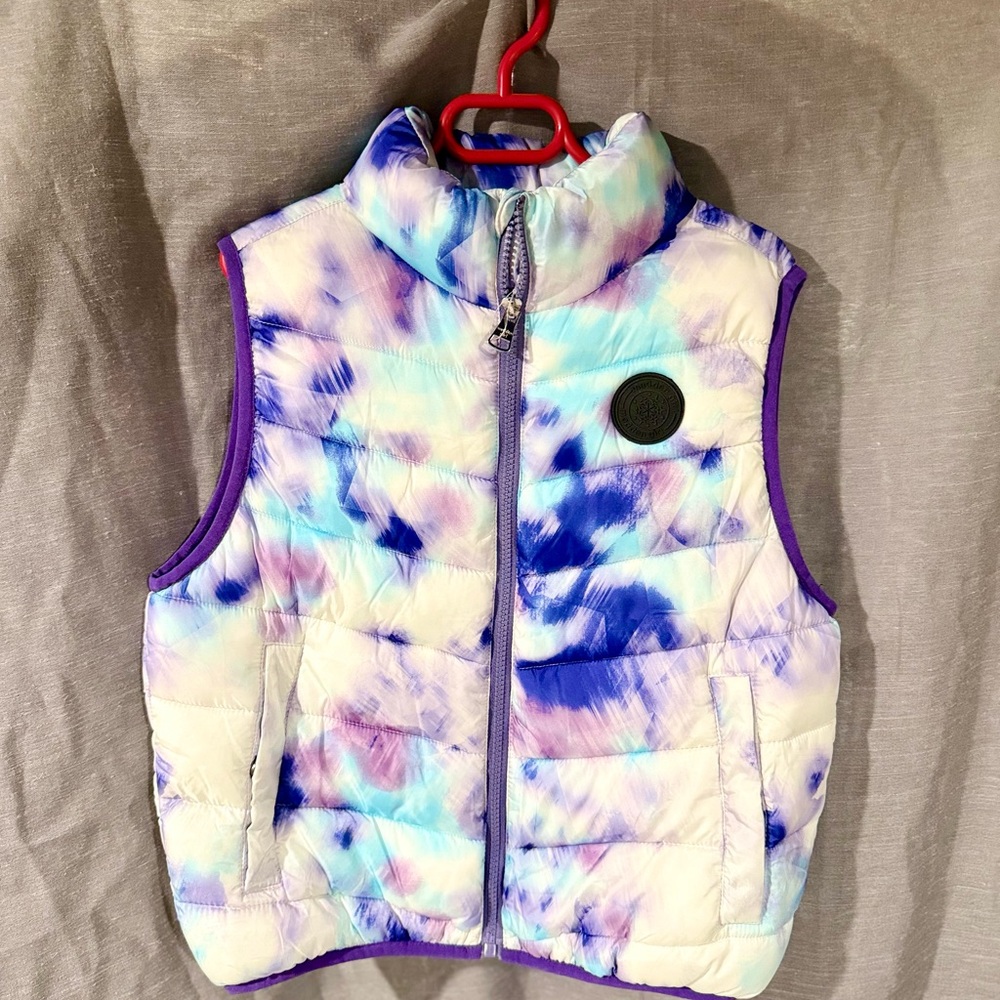 Madden Girl Blue and Purple Tie-Dye Vest